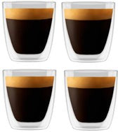 Bellucci - 80 ml Double Wall Espresso Glass, Pack of 4 - DWBEL80ML