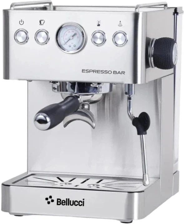 Bellucci - Espresso Bar High-Efficiency Home Coffee Machine With Regular & Pressurized Filter - Espresso Bar