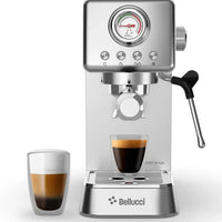 Bellucci - Semi-Automatic Coffee Machine With Regular & Pressurized Filter - Bellucciaroma
