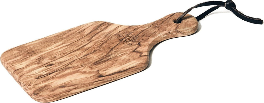 Berard - 10" x 4.75" Olivewood Cutting Board with Handle - 54071