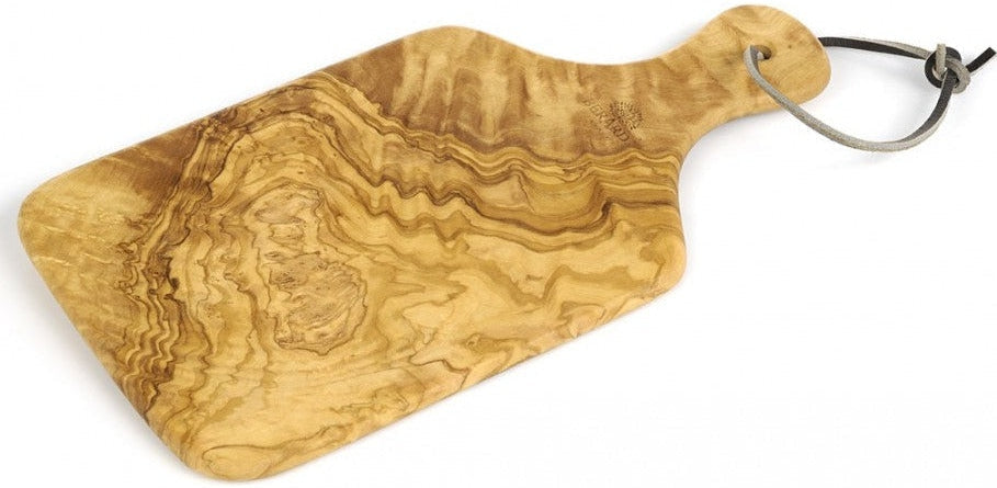 Berard - 10" x 4.75" Olivewood Cutting Board with Handle - 54071