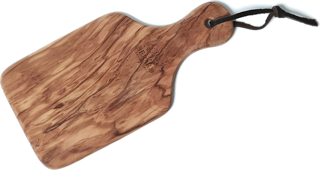 Berard - 11.5" x 5.7" Olivewood Cutting Board with Handle - 54072