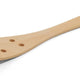 Berard - 12" Contour Olivewood Curved Spatula with 6 Holes - 66571