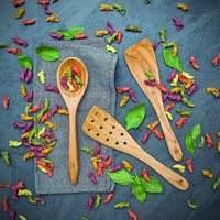 Berard - 12" Contour Olivewood Straight Bevelled Spatula - 66572