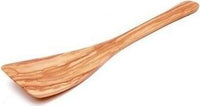 Berard - 12" Olivewood Curved Spatula - 66474