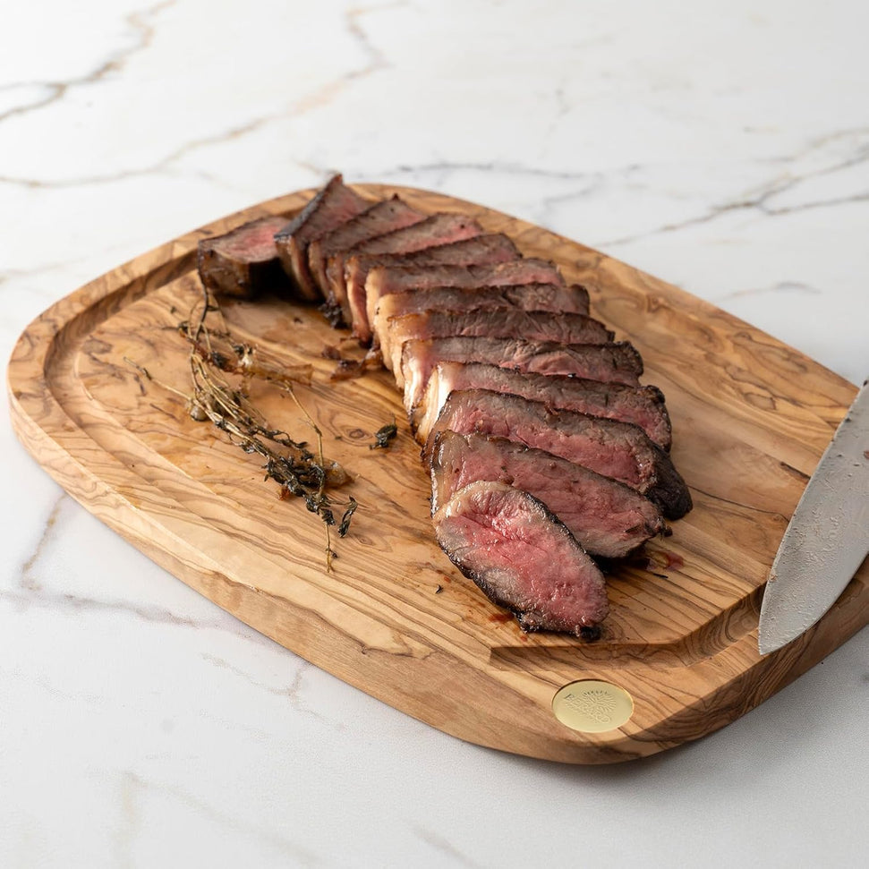 Berard - 13" x 9.45" Olive Wood Nerro Cutting Board - 7455330