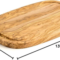 Berard - 13" x 9.45" Olive Wood Nerro Cutting Board - 7455330