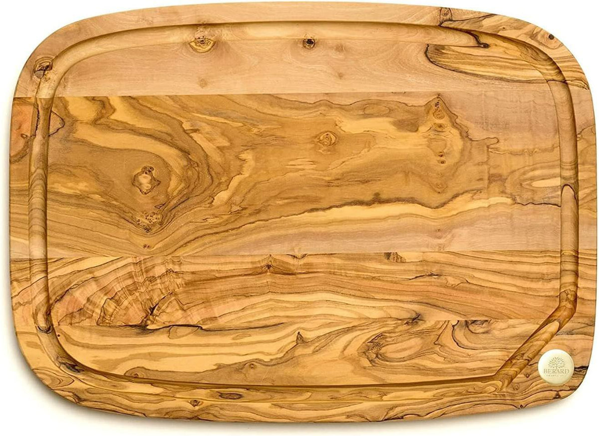 Berard - 15.75" x 11.42" Olive Wood Nerro Cutting Board - 7455335