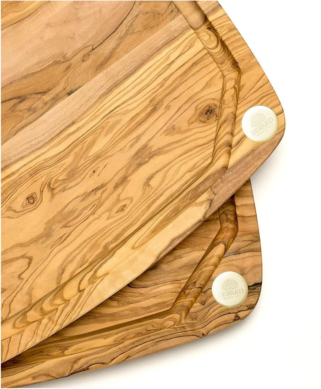 Berard - 15.75" x 11.42" Olive Wood Nerro Cutting Board - 7455335