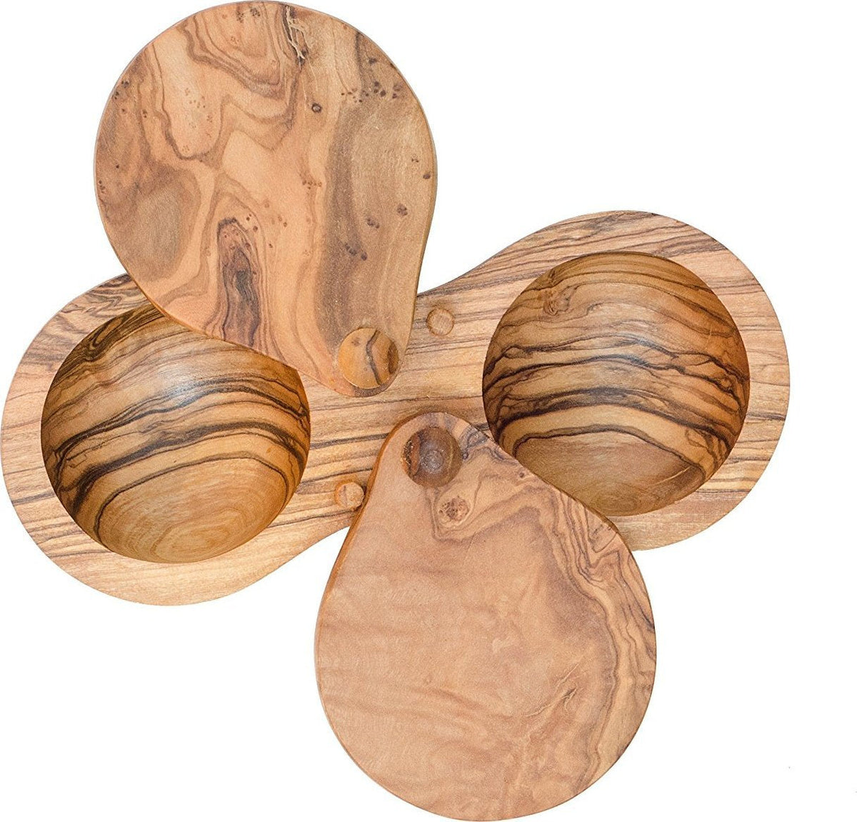 Berard - 1.75" x 3" Olivewood Double Salt Keeper - 90062