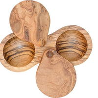 Berard - 1.75" x 3" Olivewood Double Salt Keeper - 90062