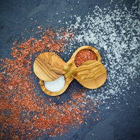 Berard - 1.75" x 3" Olivewood Double Salt Keeper - 90062