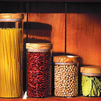 Berard - 20 Oz Olivewood Glass Jar with Lid - 35101