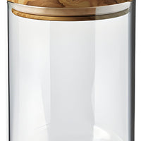Berard - 20 Oz Olivewood Glass Jar with Lid - 35101