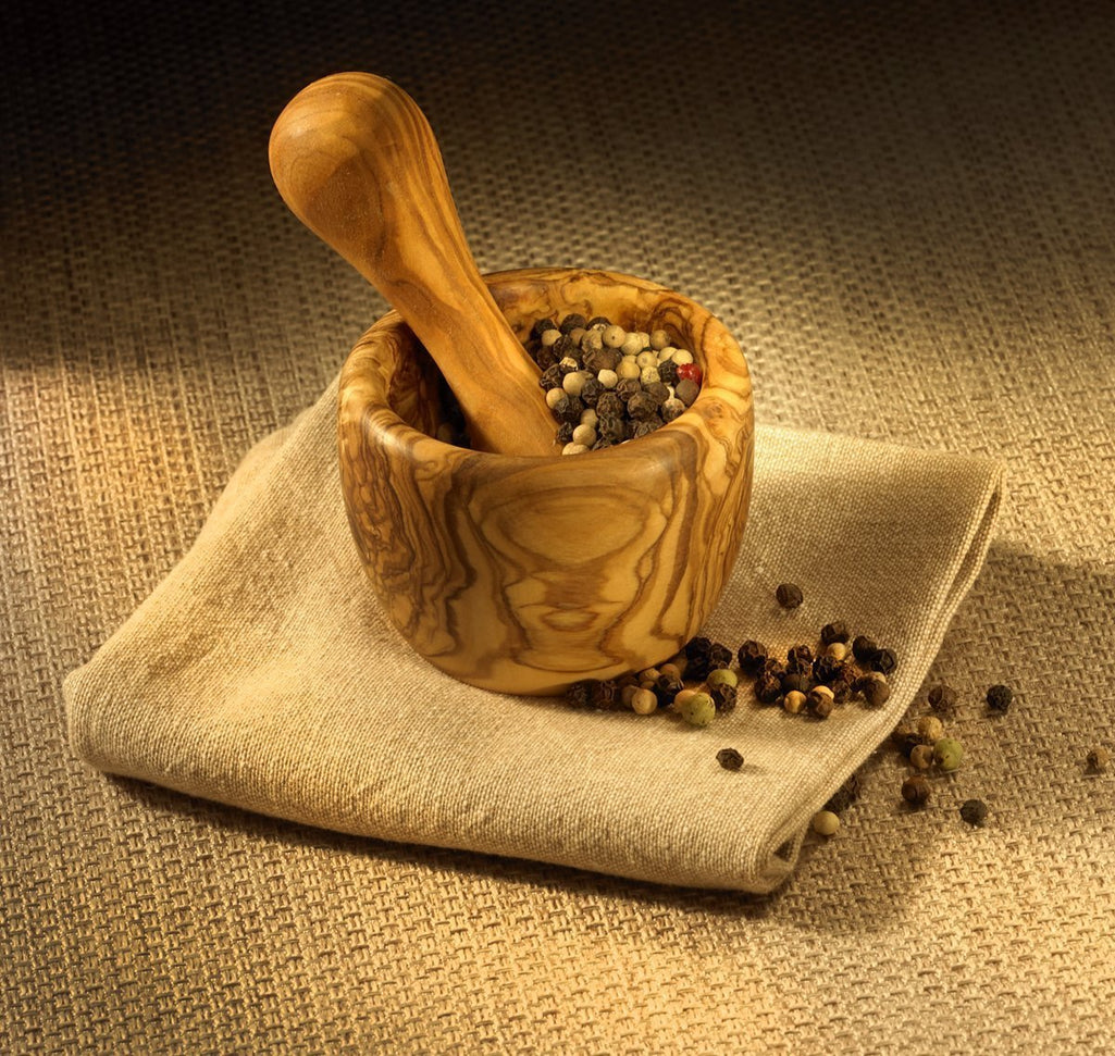 Berard - 2.75" Olivewood Mortar & Pestle Set - 90080