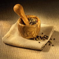 Berard - 2.75" Olivewood Mortar & Pestle Set - 90080