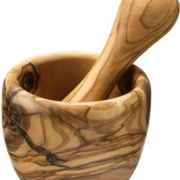 Berard - 2.75" Olivewood Mortar & Pestle Set - 90080