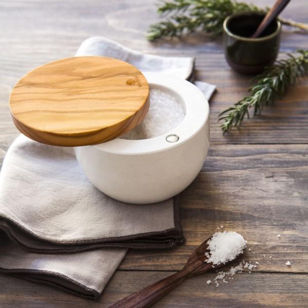 Berard - 3" x 4" Short Concrete Olivewood Salt & Pepper Mill - 41373 - DISCONTINUED