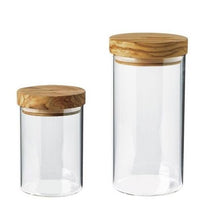 Berard - 30 Oz Olivewood Glass Jar with Lid - 35102