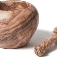 Berard - 5" Olivewood Mortar & Pestle Set - 90072