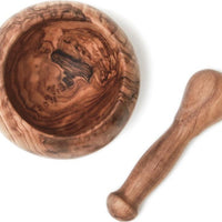 Berard - 5" Olivewood Mortar & Pestle Set - 90072