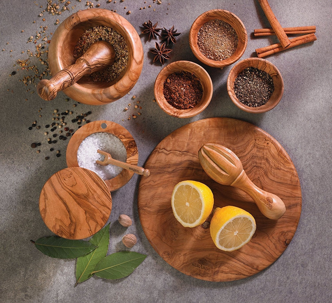 Berard - 5" Olivewood Mortar & Pestle Set - 90072