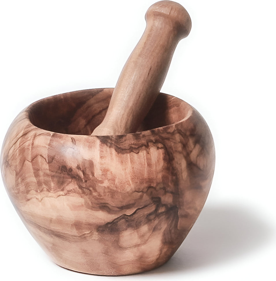 Berard - 5" Olivewood Mortar & Pestle Set - 90072
