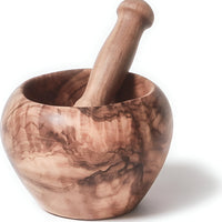 Berard - 5" Olivewood Mortar & Pestle Set - 90072