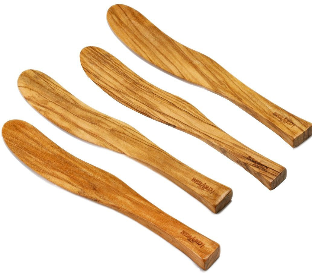 Berard - 7" Olivewood Spreader, 4 PC Set - 20672