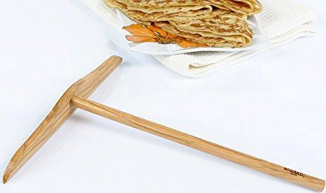 Berard - 9" x 8" Olivewood Pancake Rake Spreader - 59170
