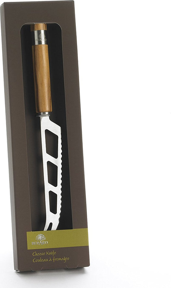 Berard - ACERO 8" Stainless Steel Olivewood Handle Cheese Knife - 21450