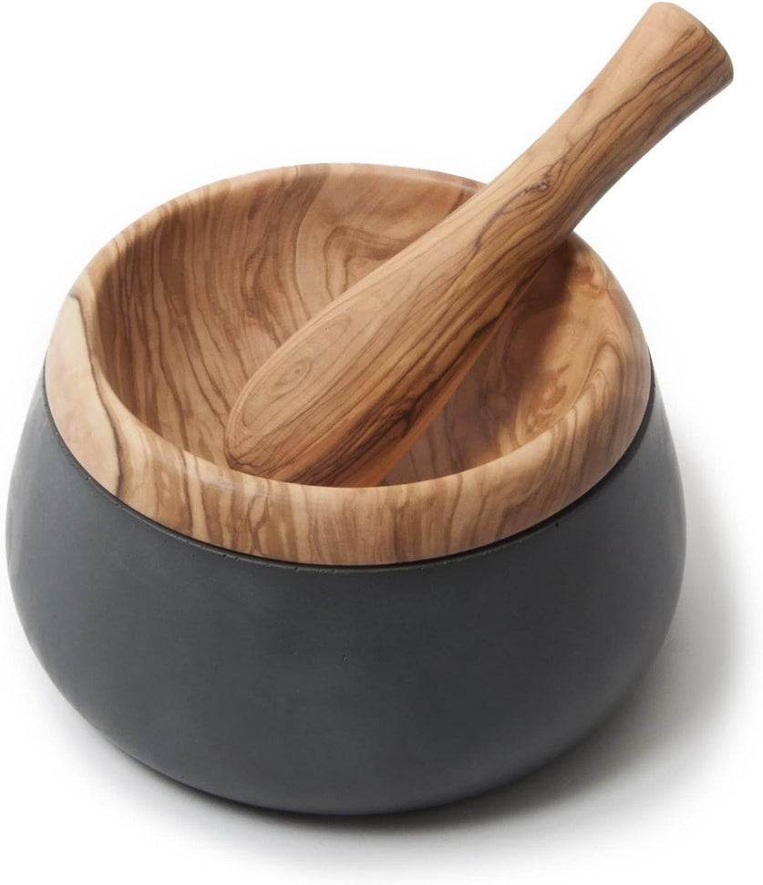 Berard - MILLENARI 7.8" x 4.3" Grey Mortar with Cotton Bag - 41400