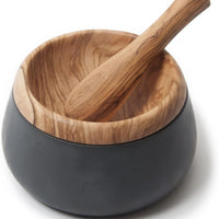 Berard - MILLENARI 7.8" x 4.3" Grey Mortar with Cotton Bag - 41400