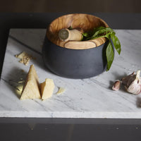 Berard - MILLENARI 7.8" x 4.3" Grey Mortar with Cotton Bag - 41400