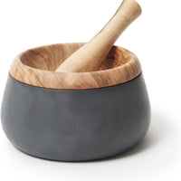 Berard - MILLENARI 7.8" x 4.3" Grey Mortar with Cotton Bag - 41400