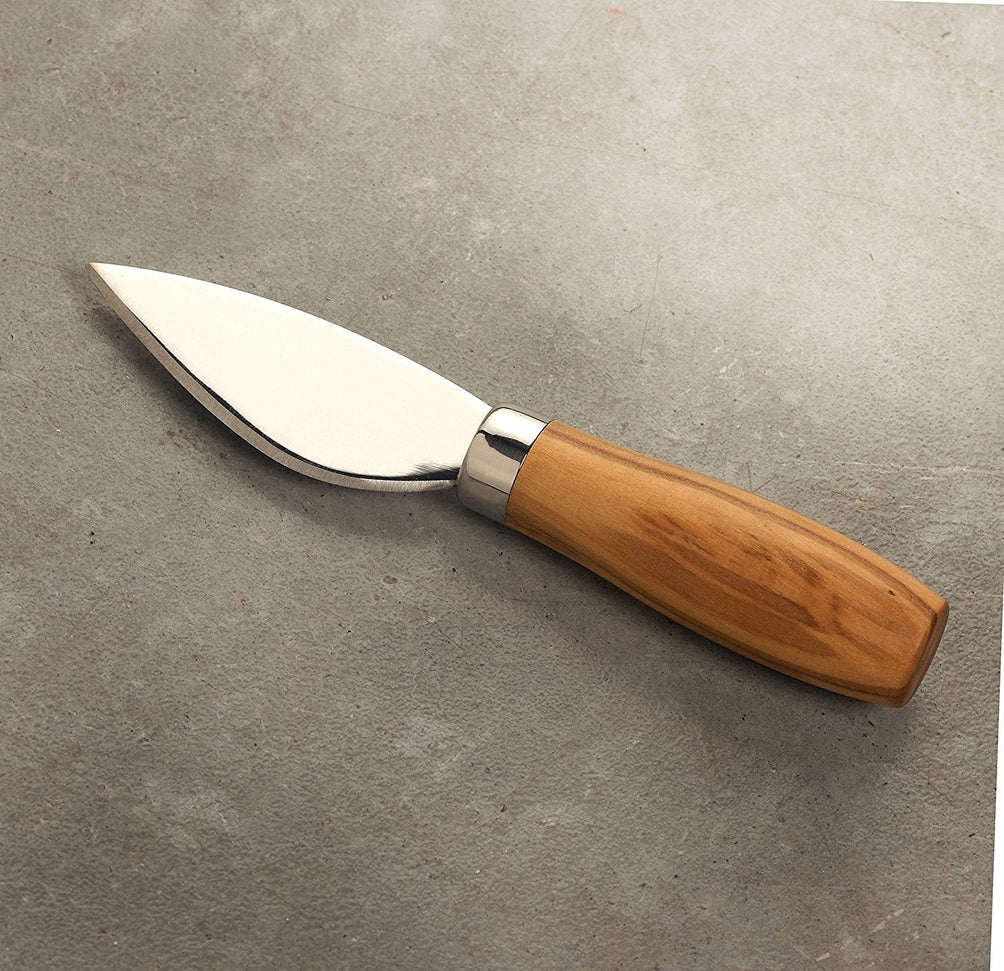 Berard - Stainless Steel Olivewood Handle Cheese Knife, 3 PC Set - 21350