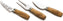 Berard - Stainless Steel Olivewood Handle Cheese Knife, 3 PC Set - 21350