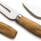 Berard - Stainless Steel Olivewood Handle Cheese Knife, 3 PC Set - 21350