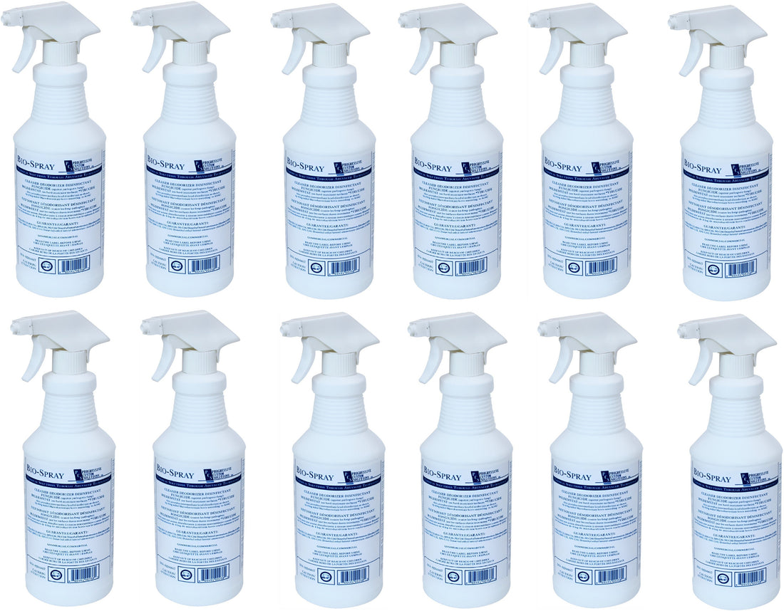 Bio Organic Solutions - 1 Lilter, BioSpray Cleaner/Disinfectant RTU, 12 Bottles per Case - 215165