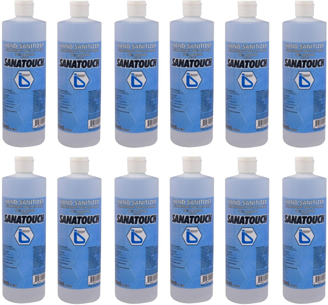 Bio Organic Solutions - 500 ML, Sanatouch Hand Sanitizer, 12 Bottles per Case - 2151401