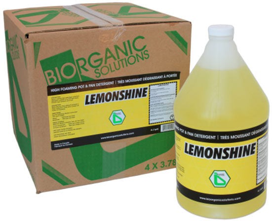 Bio Organic Solutions - Lemonshine Lemon Dish Detergent, 4L, 4jg/cs - 220046