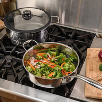 Black Cube Hybrid - 11" Quick Release Nonstick Saute Pan with Lid - BC728