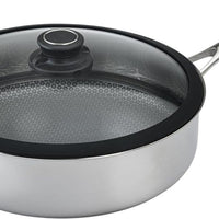Black Cube Hybrid - 11" Quick Release Nonstick Saute Pan with Lid - BC728