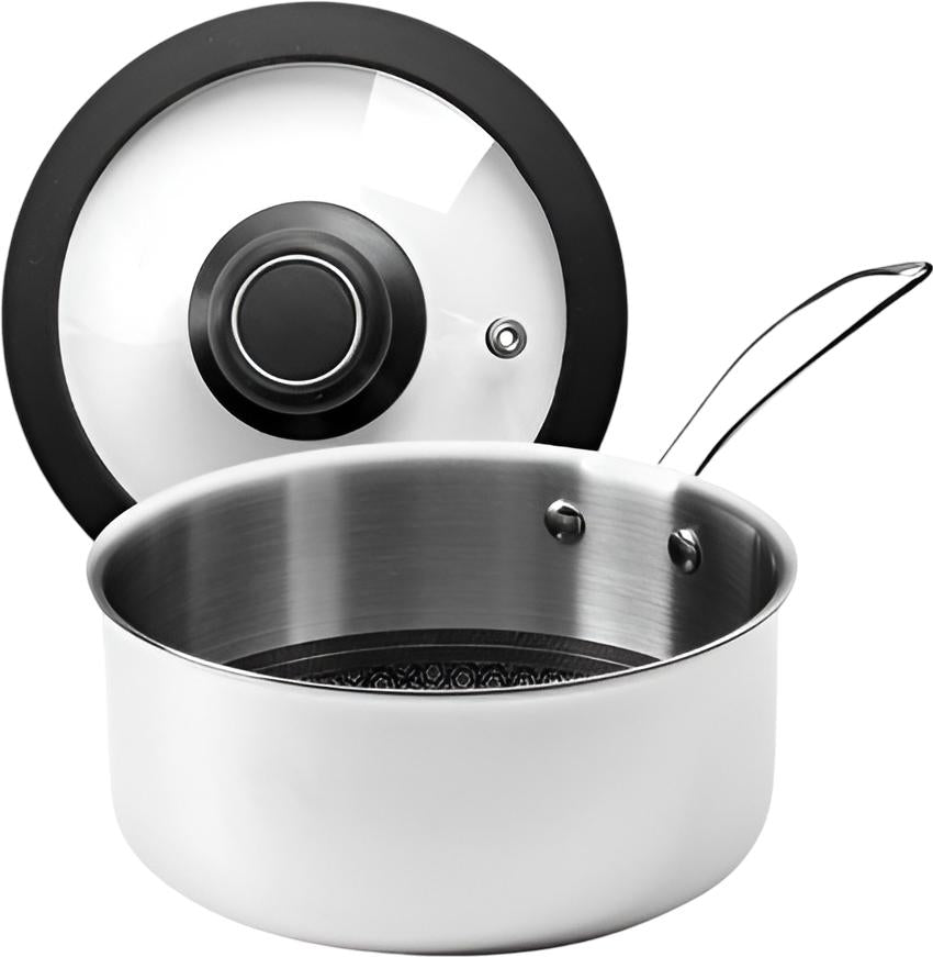 Black Cube Hybrid - CeramicQR 8" Quick Release Nonstick Saucepan with Lid - BCC2320