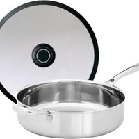 Black Cube Stainless - 4.5 QT Saute Pan With Lid - BCSS728 - DISCONTINUED