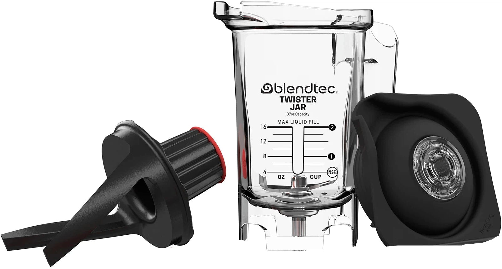 BlendTec - 16 Oz Clear Twister Jar with Lid - 40-620-64