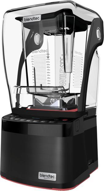 BlendTec - Stealth 885 Commercial Blender in Black, 2 WildSide+ J10H3, 2 Soft Rubber Lids - S885C2901-B1GB1D