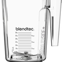 BlendTec - Stealth 885 Commercial Blender in Black, 2 WildSide+ J10H3, 2 Soft Rubber Lids - S885C2901-B1GB1D