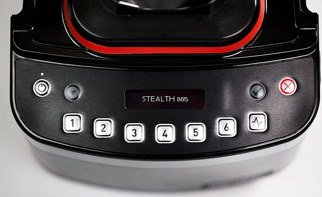 BlendTec - Stealth 885 Commercial Blender in Black, 2 WildSide+ J10H3, 2 Soft Rubber Lids - S885C2901-B1GB1D