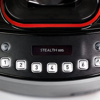 BlendTec - Stealth 885 Commercial Blender in Black, 2 WildSide+ J10H3, 2 Soft Rubber Lids - S885C2901-B1GB1D